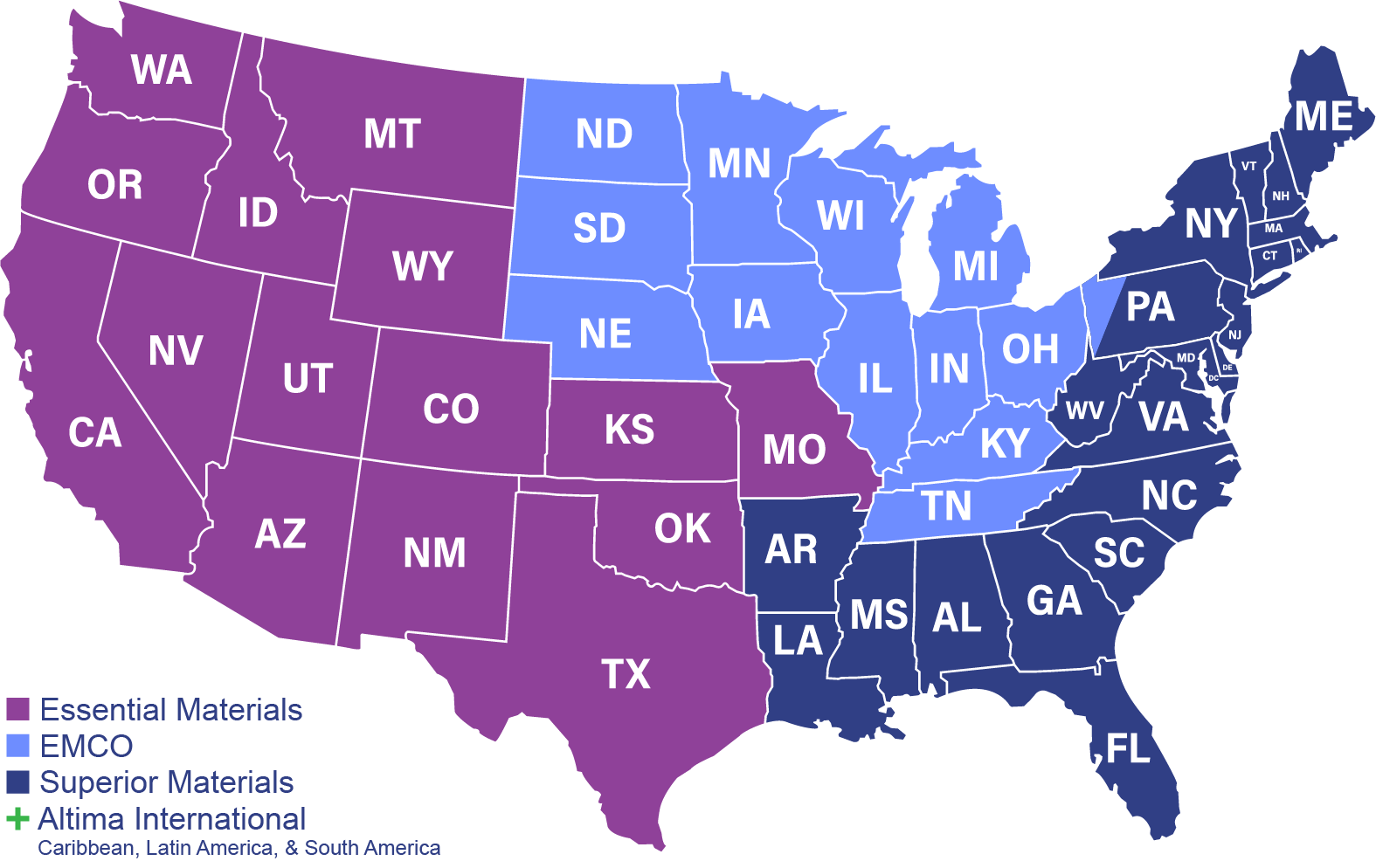 Distributors US Map 2